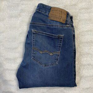 American Eagle Outfitter Jeans Men's Sz 30/32 Blue Denim Cotton Stretch Slim Fit